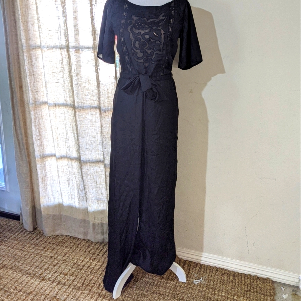 Corey Lynn Calter Anthro Jade Lace Jumpsuit sz Sml